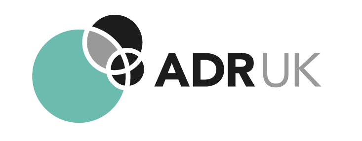 ADRUK green, grey and black logo