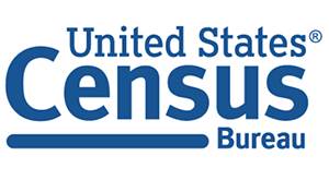 United States Census Bureau Logo in blue writing